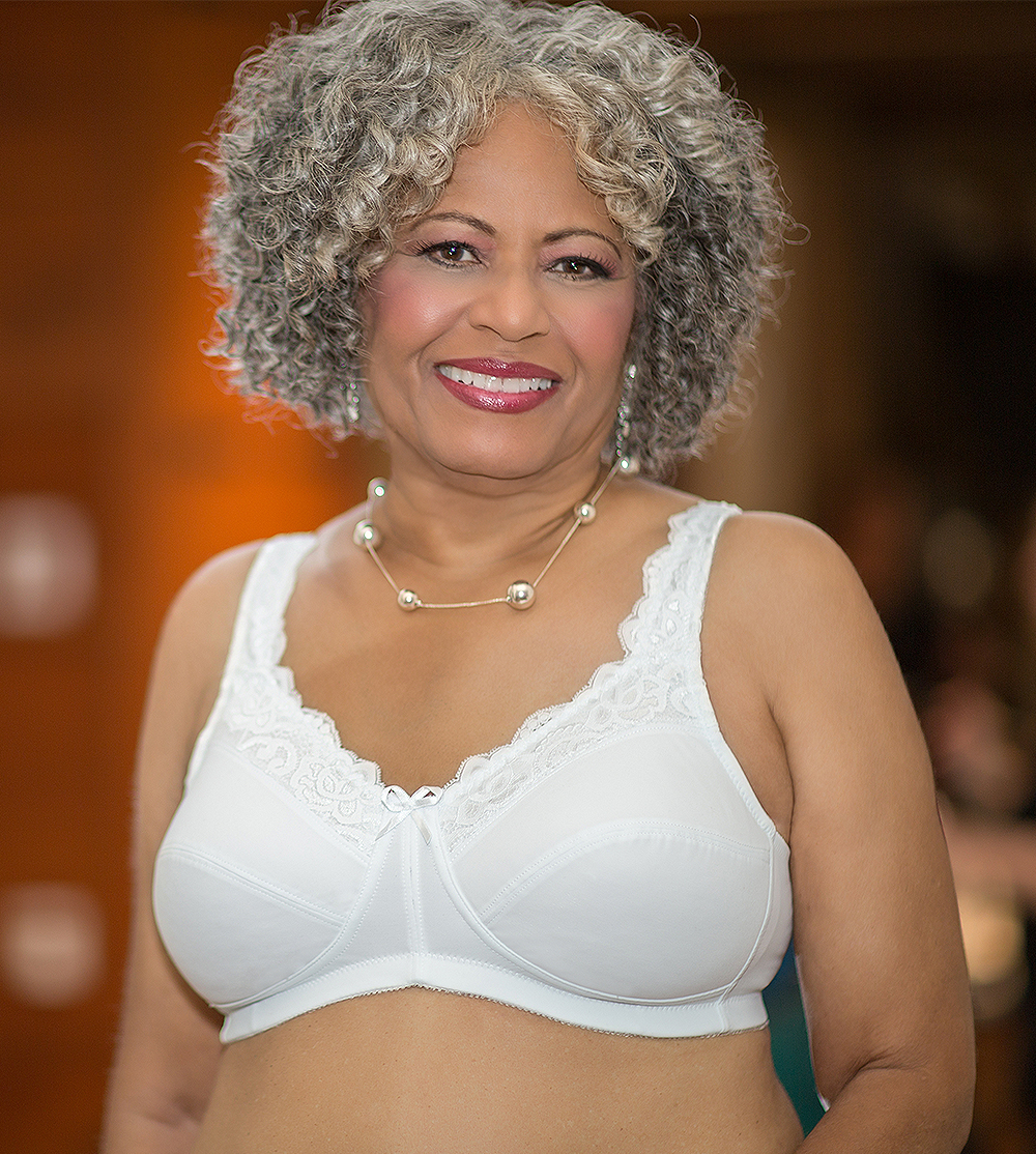 American Breast Care Mastectomy Bra Regalia Size 42DD White at