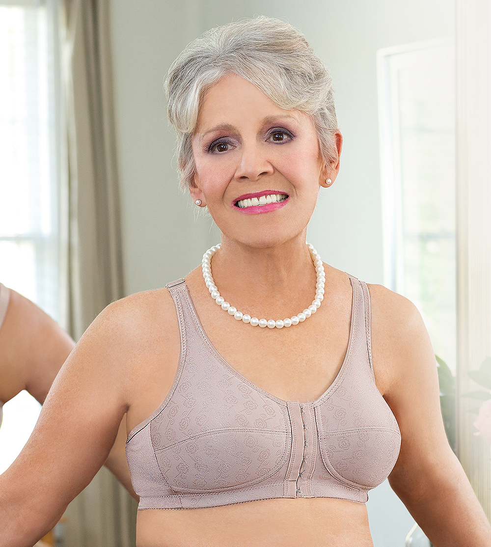 American Breast Care Mastectomy Bra Regalia Size 44F White at