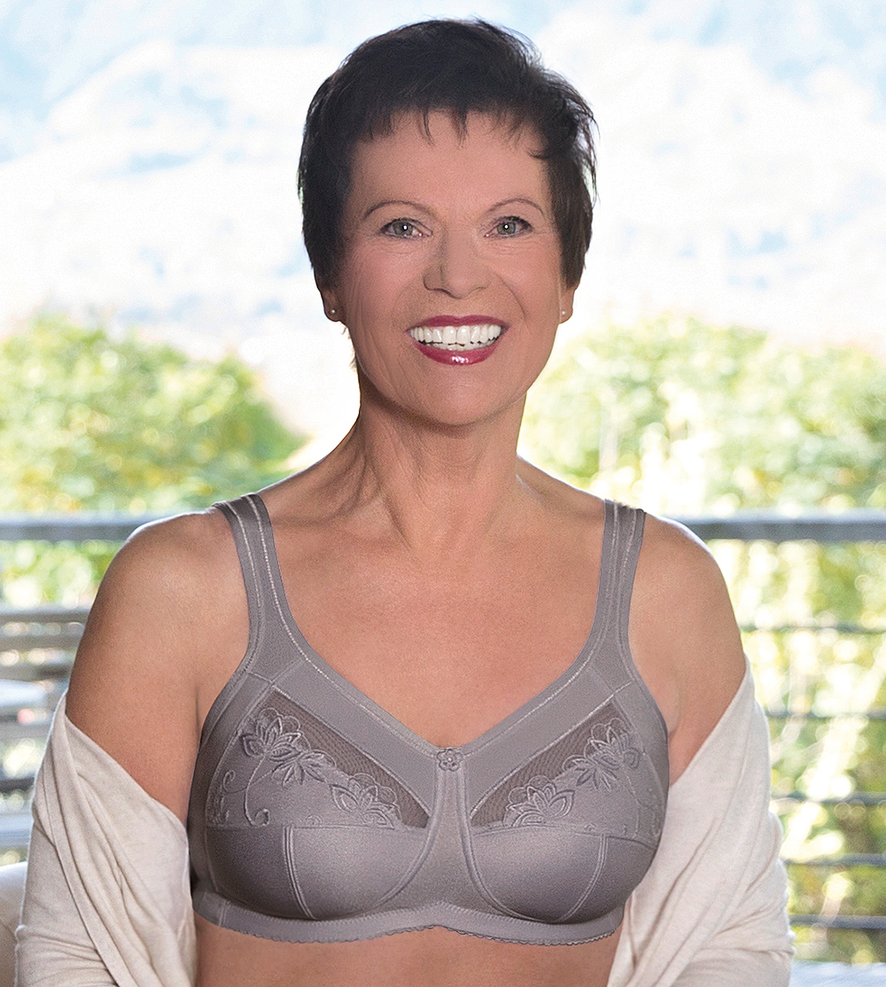 American Breast Care Mastectomy Bra Regalia Size 40C White at   Women's Clothing store