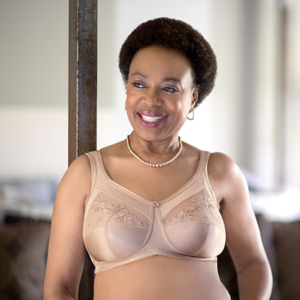 Camille Lace Non-Wired Full Cup Support Bilateral Mastectomy Bra - White /  Black - AbuMaizar Dental Roots Clinic
