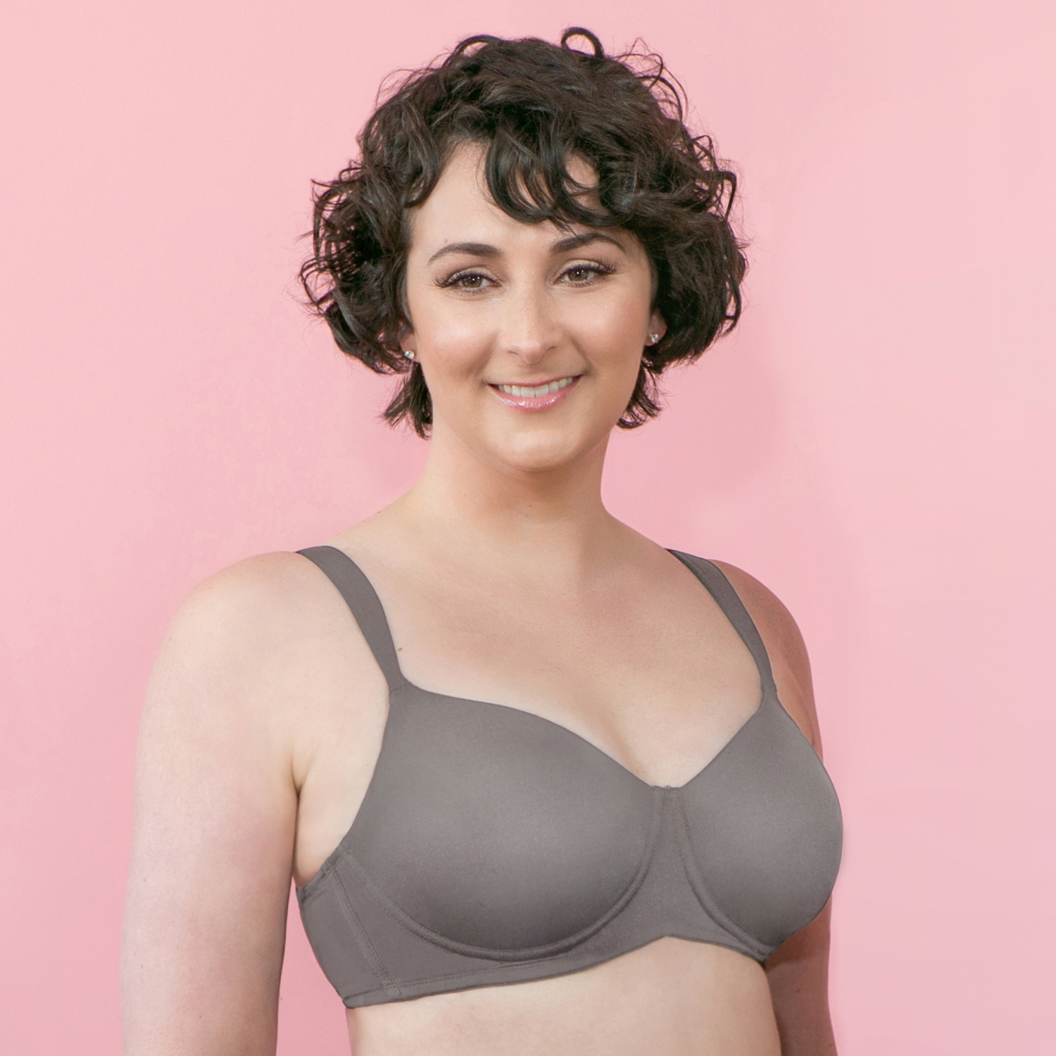 American Breast Care Compression Bra Size 34D/E White at  Women's  Clothing store