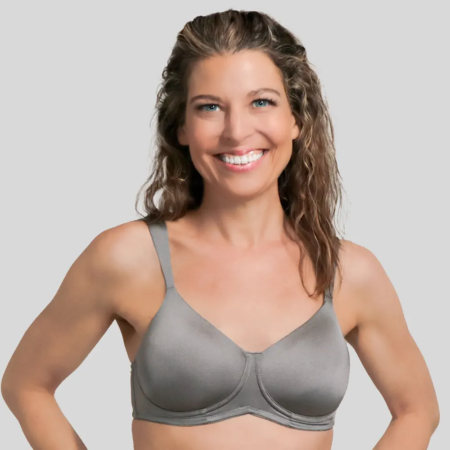 Smooth foam cup bra with contoured straps and Power Mesh lining.