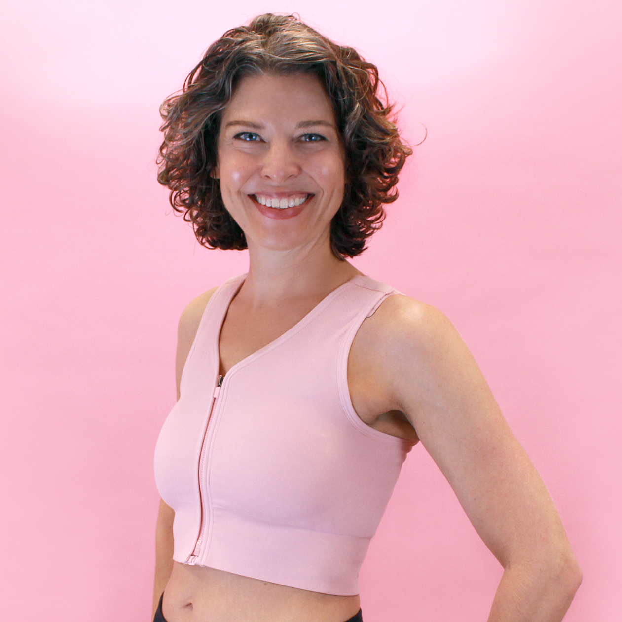 American Breast Care Active Recovery Bra Pink